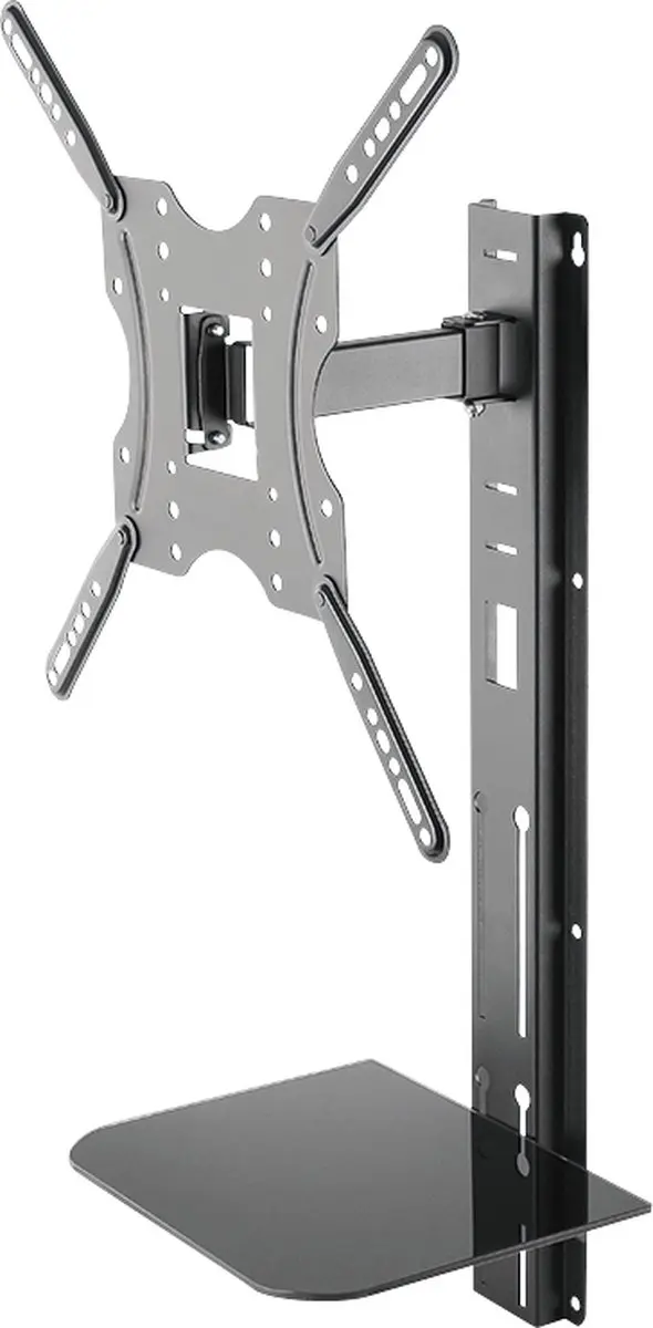 Logilink BP0048 TV-bevestiging 55" - VESA 100x100mm - Zwart/roestvrijstaal