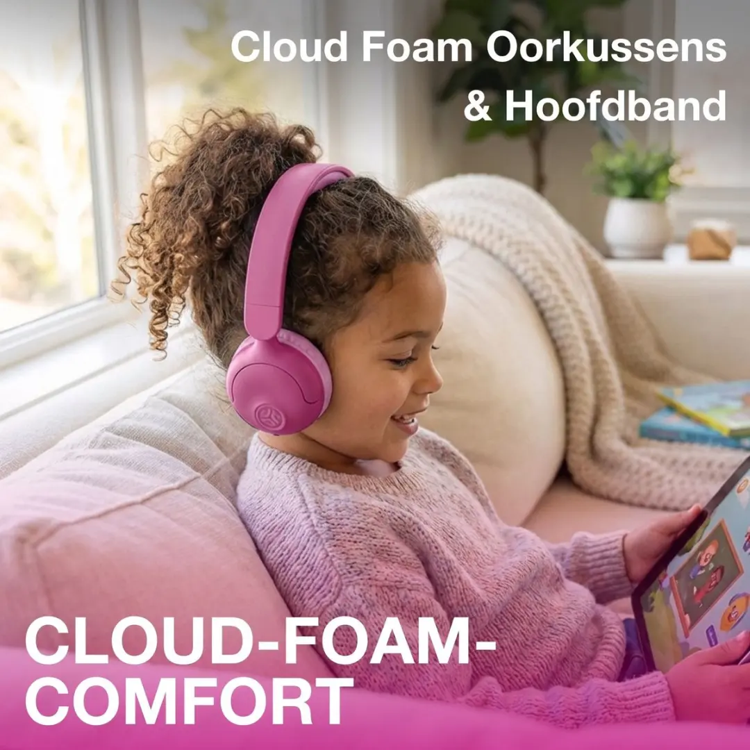 JLab JBuddies IEUHBKJPOPRPNK122 Kinderkoptelefoon - Roze