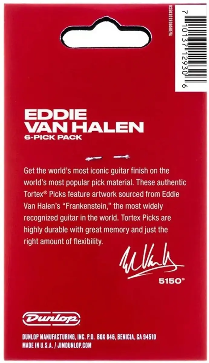 Dunlop Eddie Van Halen Frankenstein Plectrum 0.73mm - 6 Stuks