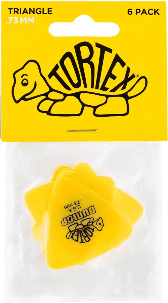 Dunlop Tortex Triangle Plectrum 0.73mm - 6 Stuks