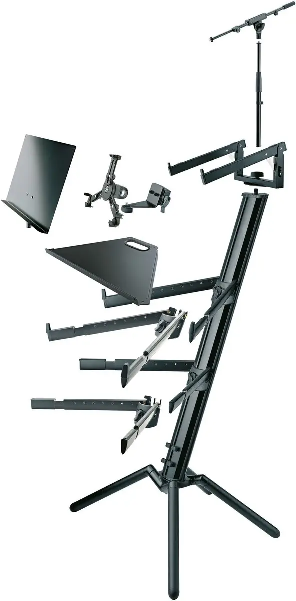 König & Meyer 18860 Spider Pro Keyboardstandaard - Anodized Aluminum