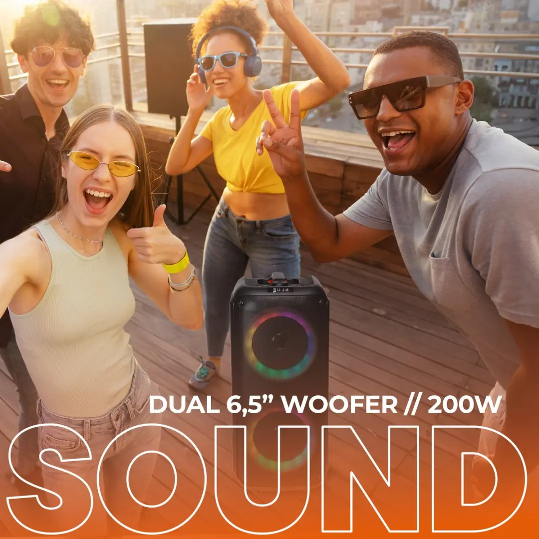 Denver BPS354 Bluetooth Partybox 200W - Zwart