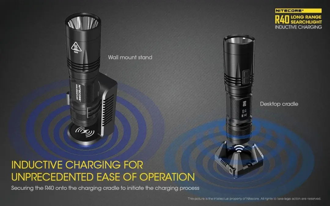 Nitecore R40WC Oplader & Wandhouder - 1x USB - Zwart