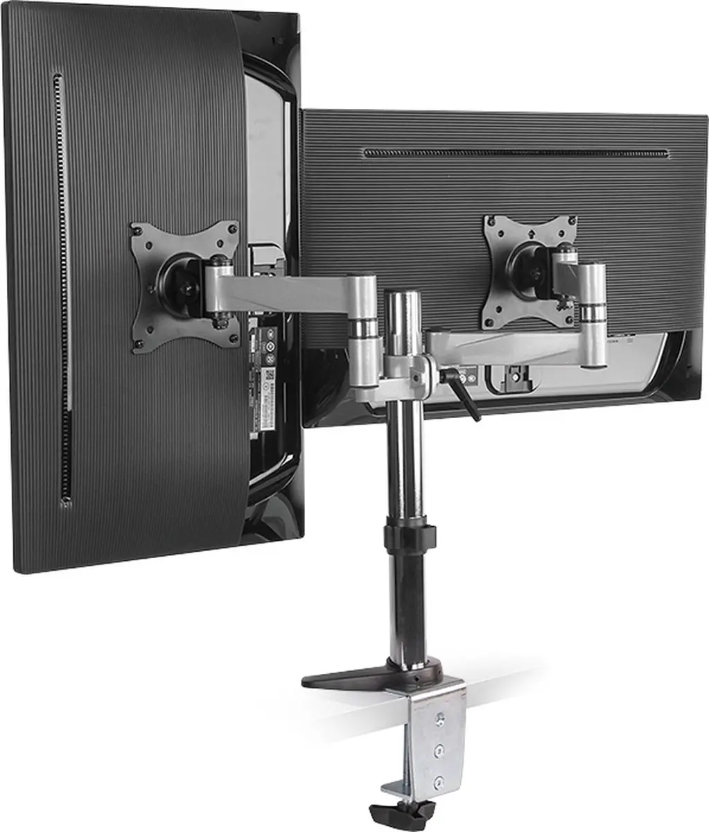 Logilink BP0077 Desk Mount Dual - 13-27" - Zwart
