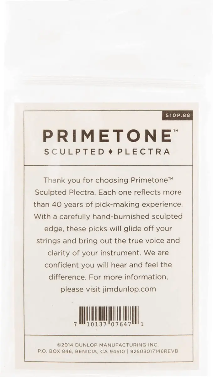 Dunlop Primetone Gitaarplectrum 0.88mm