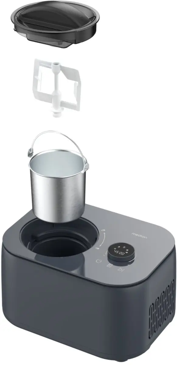 Medion MD100116 IJsmachine - 1L - 3 Programma's - Grijs