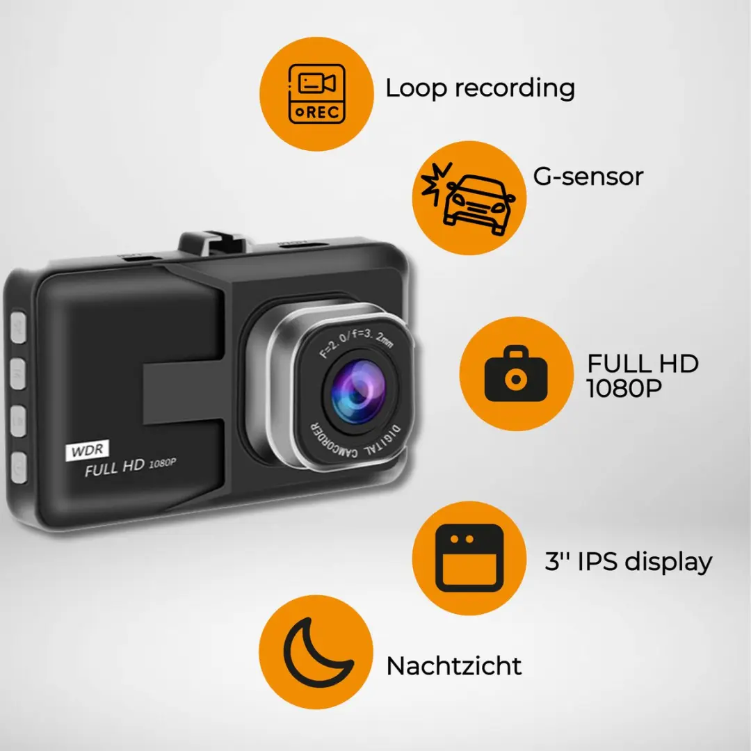 Denver CCT1610 Dashcam - Full HD - Zwart