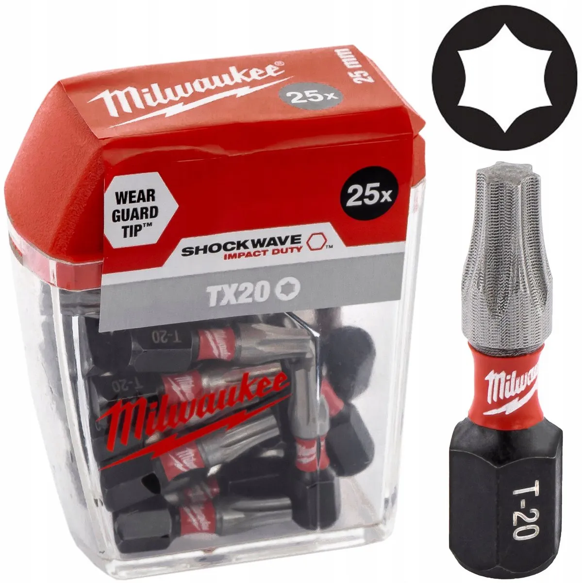 Milwaukee Shockwave Gen II TX20 Torxbits