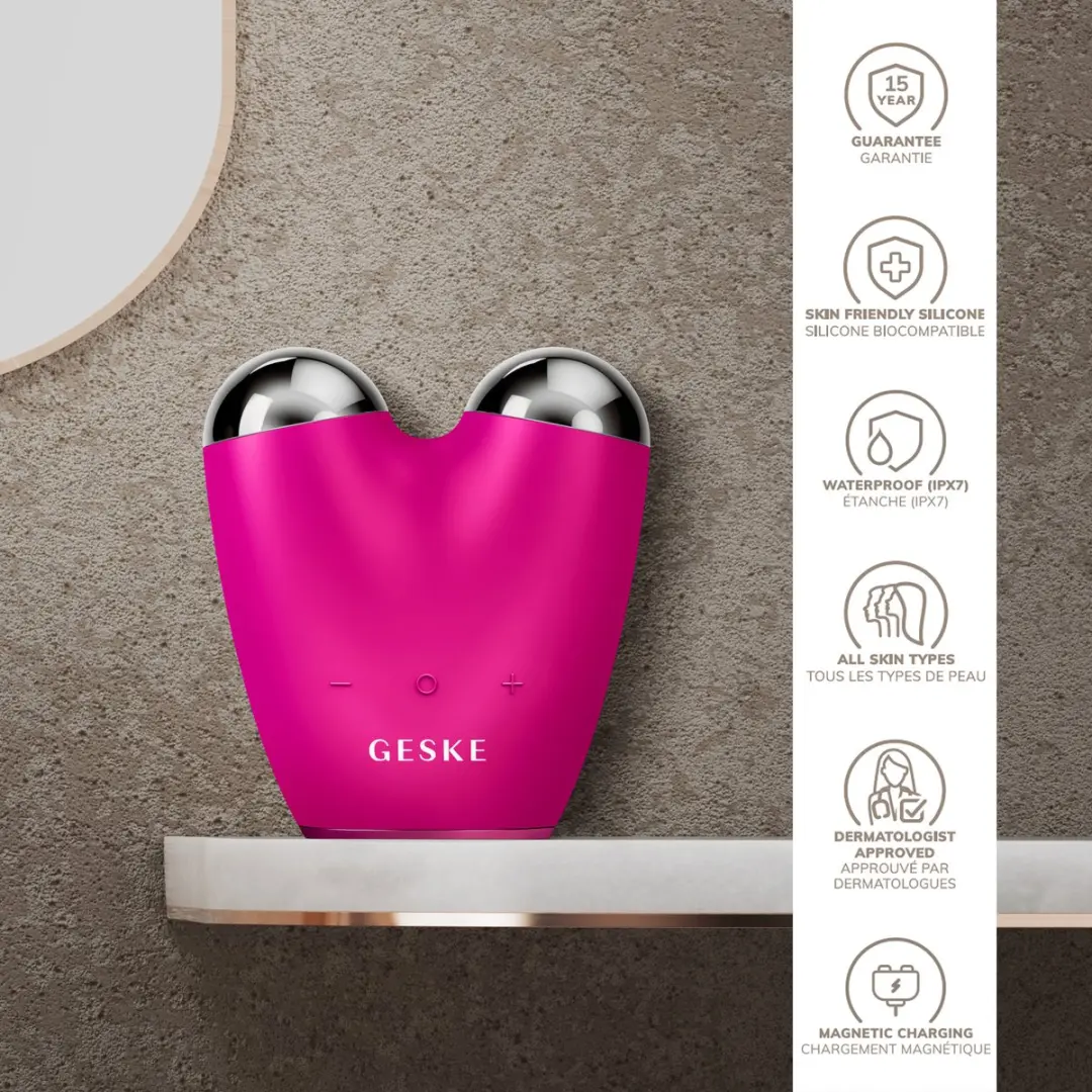 GESKE SmartAppGuided MicroCurrent Gezichtslifter GK000015MG01 - Magenta - afbeelding 6 van 6