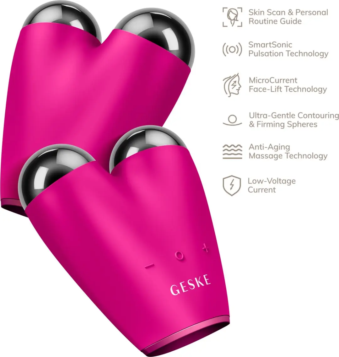 GESKE SmartAppGuided MicroCurrent Gezichtslifter GK000015MG01 - Magenta