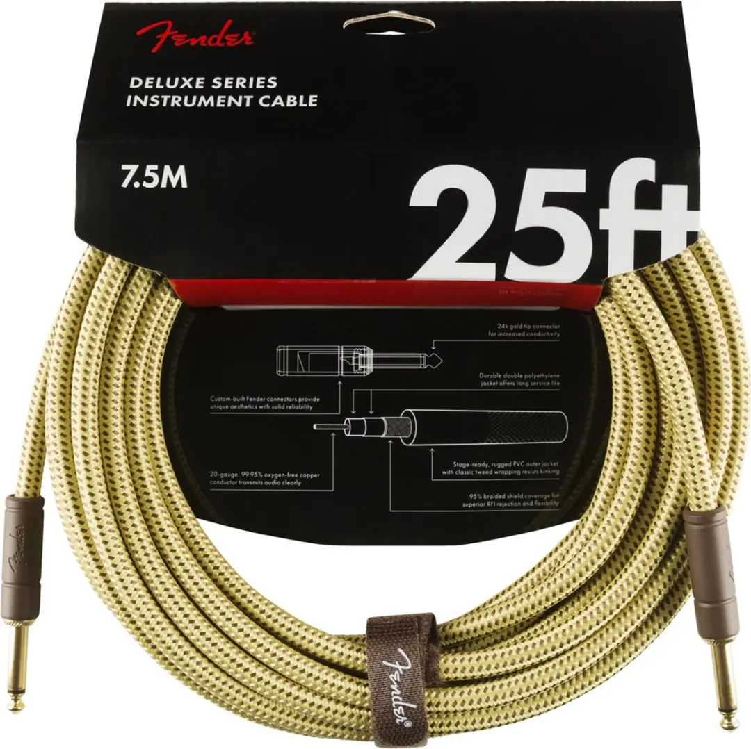Fender Deluxe Tweed Gitaarkabel 7,5m