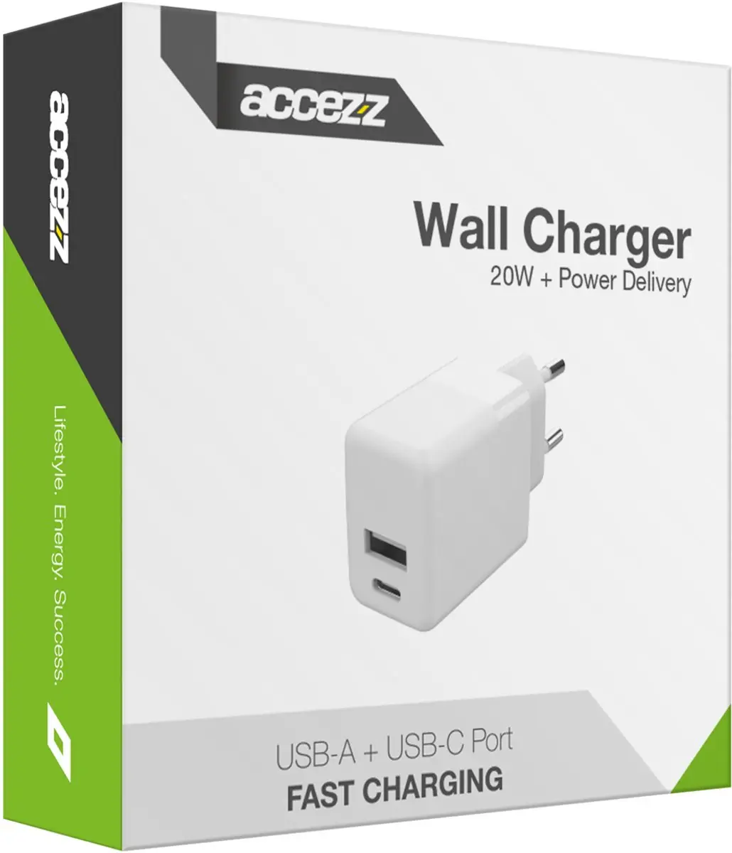 Accezz SH00041870 USB-C Oplader 20W - Wit