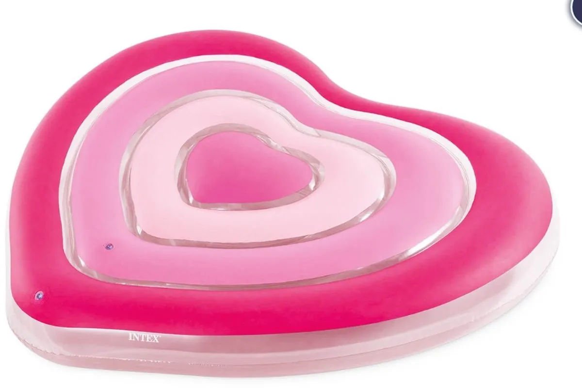 Intex Vlot Sweetheart Drijfmat 155x135x25cm - Roze