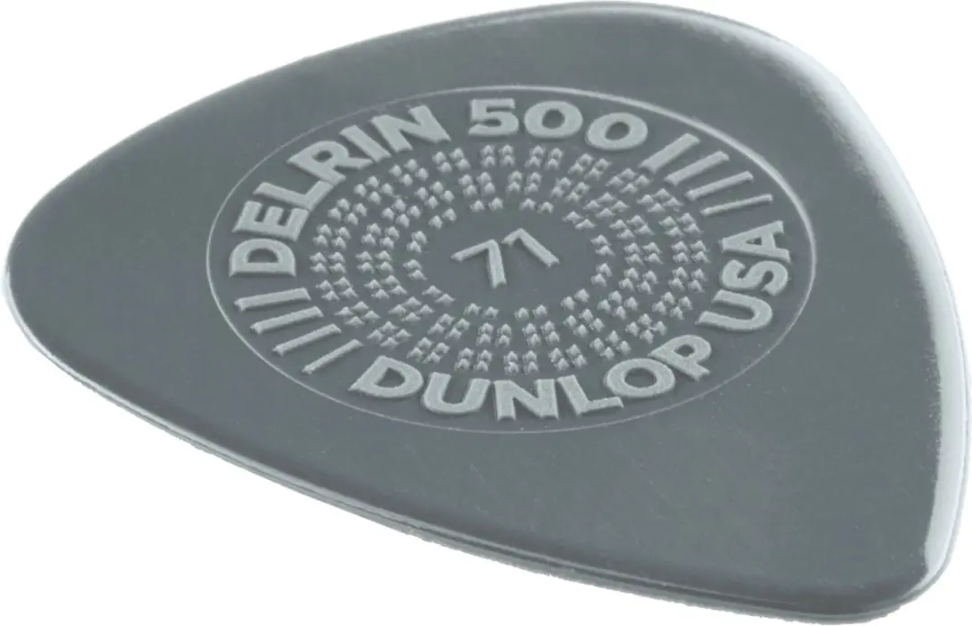 Dunlop Delrin 500 Prime Grip Plectrum 0,71mm - Grijs