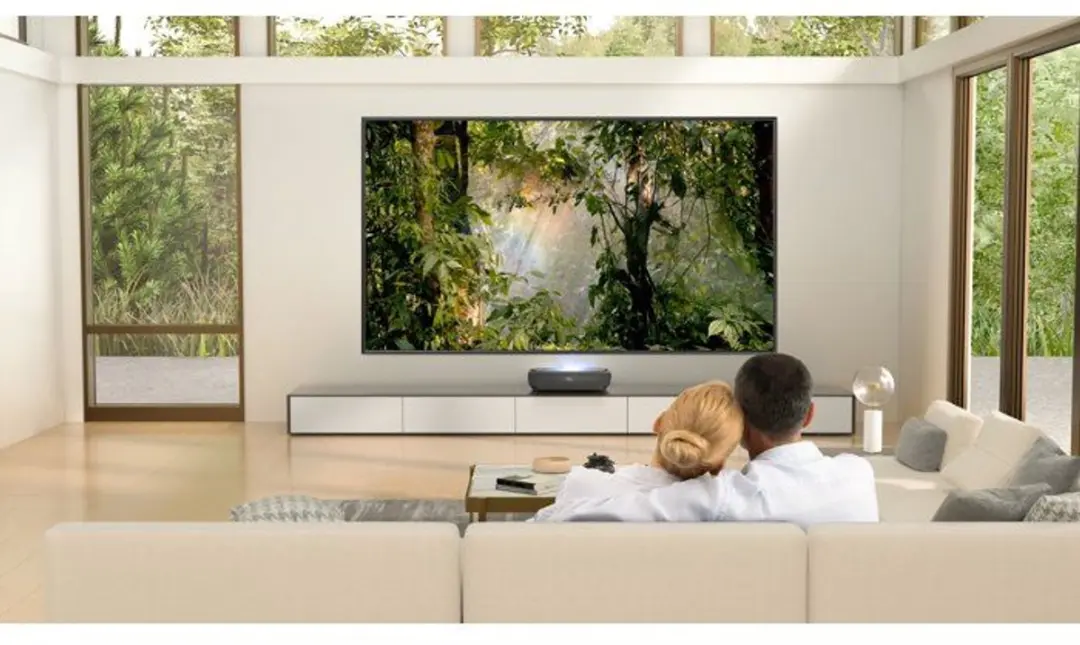 Hisense M2SE-PRO 4K TriChroma Laser Mini Projector 1150 ANSI Lumen - Wit/Goud
