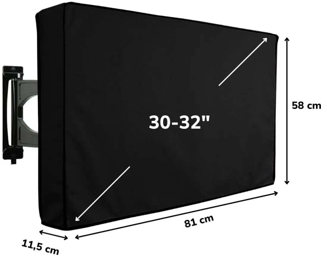 Alpina Outdoor TV-hoes MEDOP3030/008 - 81x58x11,5cm - Zwart
