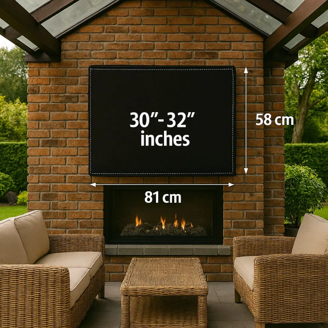 Alpina Outdoor TV-hoes MEDOP3030/008 - 81x58x11,5cm - Zwart