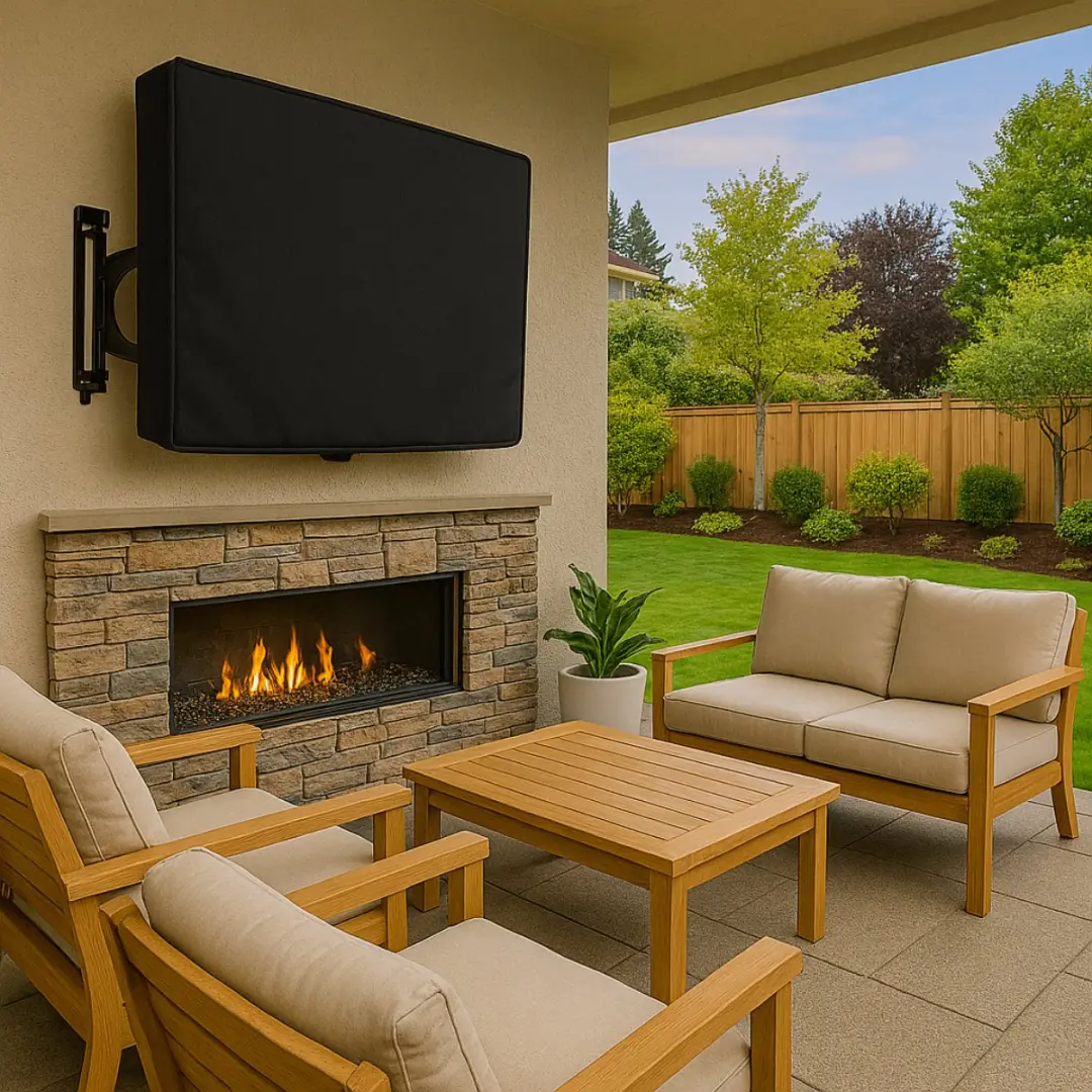 Alpina Outdoor TV-hoes MEDOP3030/008 - 81x58x11,5cm - Zwart
