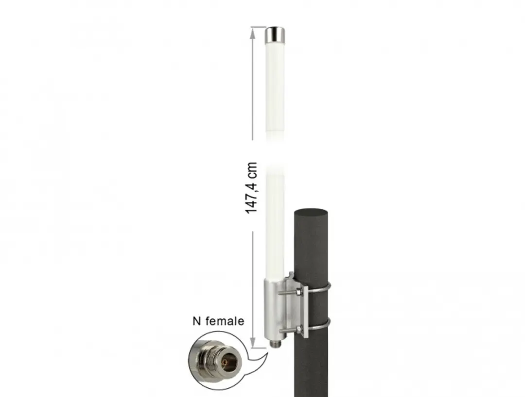 Delock 12504 Antenne 8 dBi Omnidirectioneel