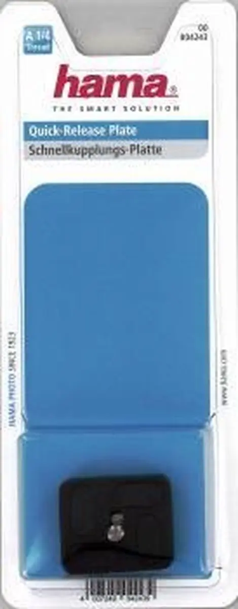 Hama Quick Release Plate 4243 - 26.7mm - Zwart - afbeelding 2 van 4