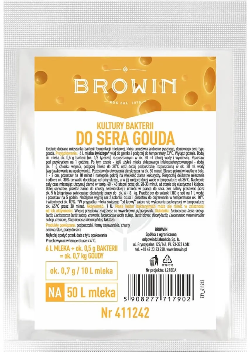 Browin Mesofiele Bacterieculturen Gouda Kaas