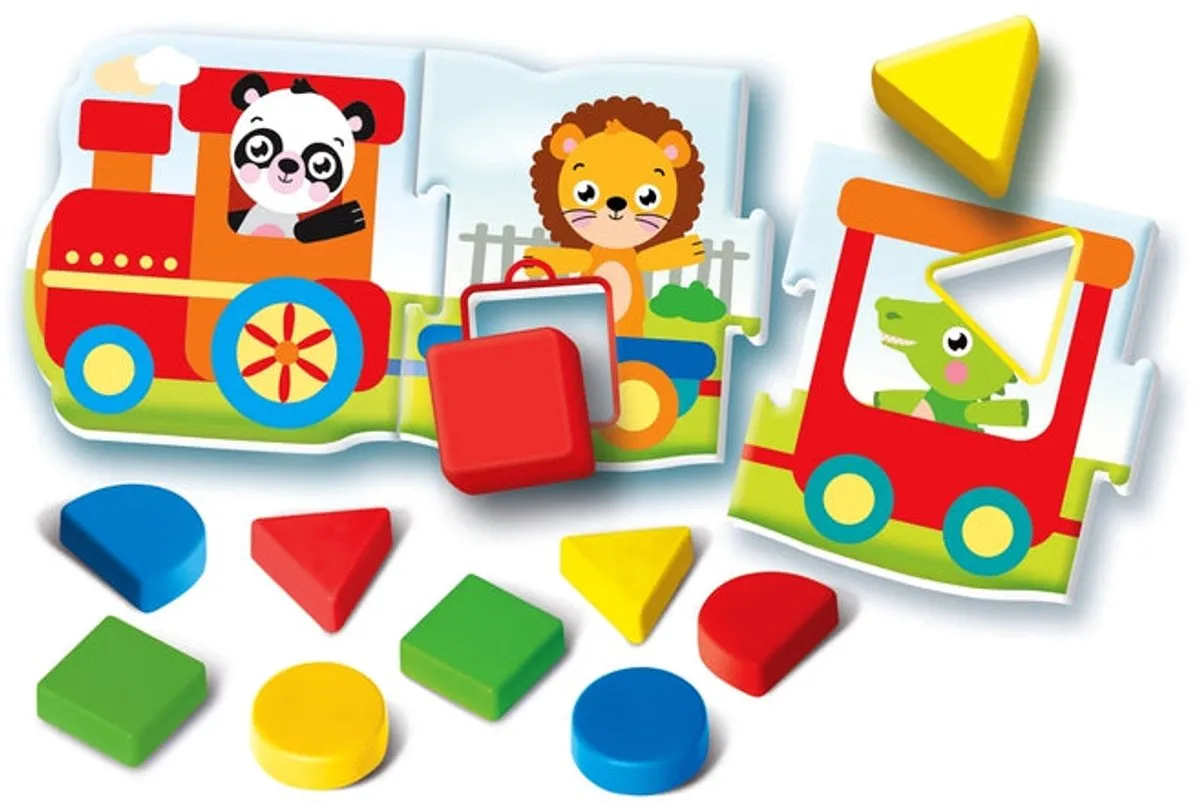 Clementoni Sapientino Montessori Il Trenino Delle Forme - Puzzeltrein 17 Stuks - afbeelding 6 van 6
