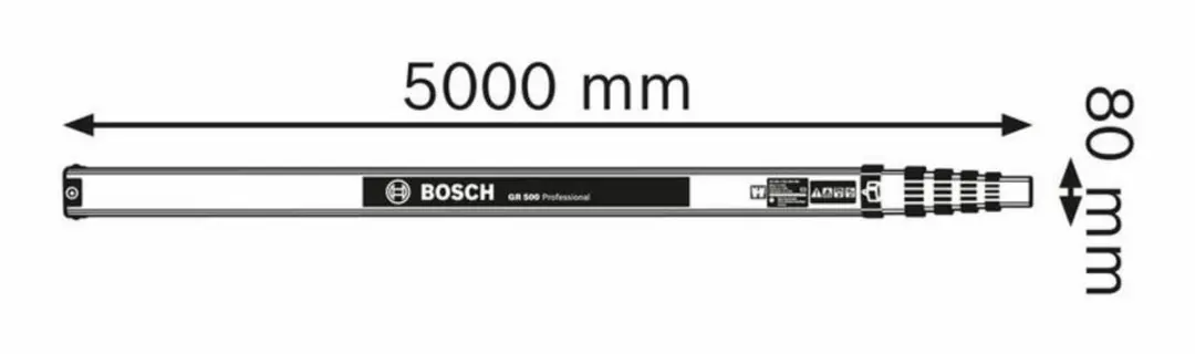Bosch Professional GR 500 Statief - 500cm Wit