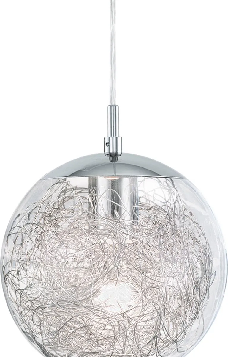 Eglo Luberio Hanglamp 1 Licht - Ø25cm Chroom