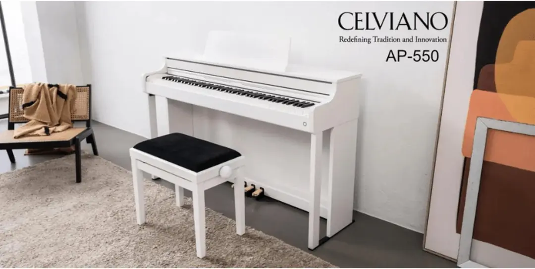 Casio Celviano AP-550WE Digitale Piano - 88 Toetsen - Wit