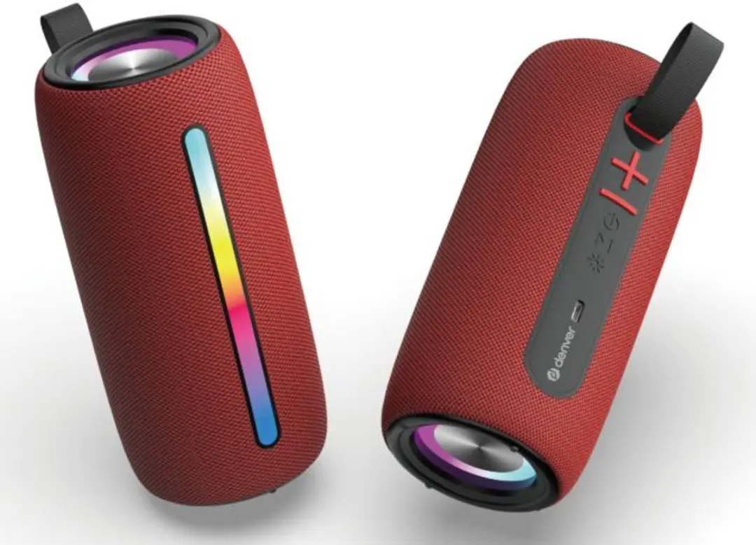 Denver BTL360 Bluetooth Speaker - 100W - Rood - afbeelding 6 van 6
