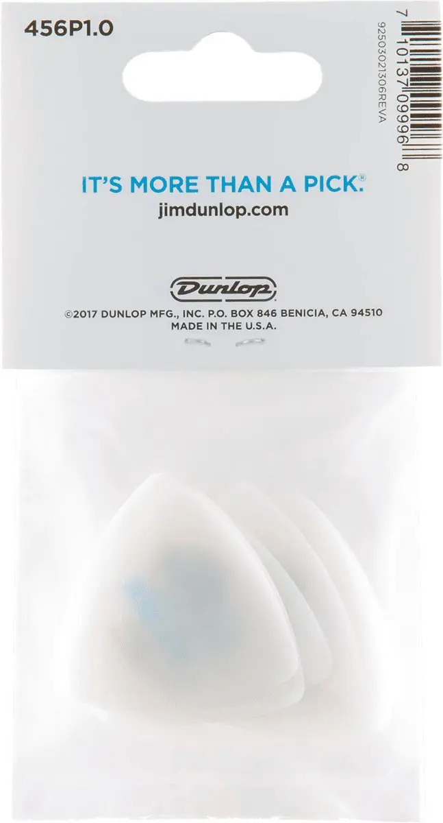 Dunlop Flex Triangle Plectrums 1.00mm - Blauw - 6 Stuks