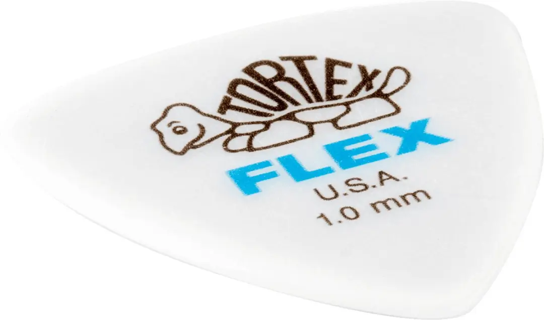 Dunlop Flex Triangle Plectrums 1.00mm - Blauw - 6 Stuks