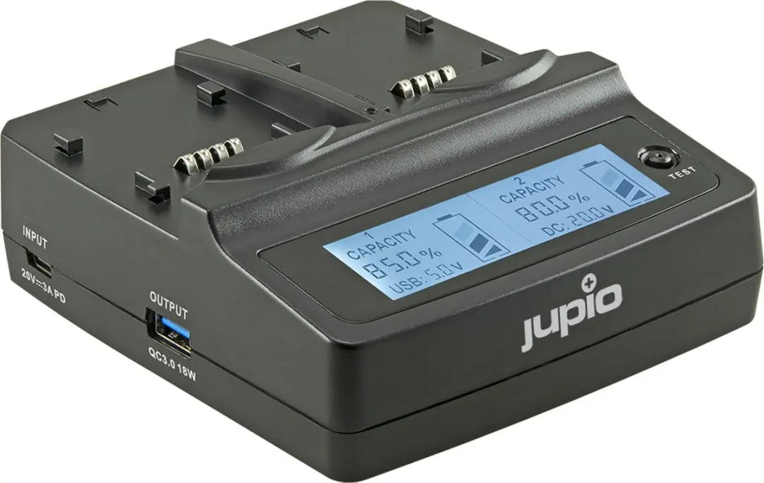 Jupio Duo Charger JDC0010V2 Universele Lader - 2 Outputs - Zwart