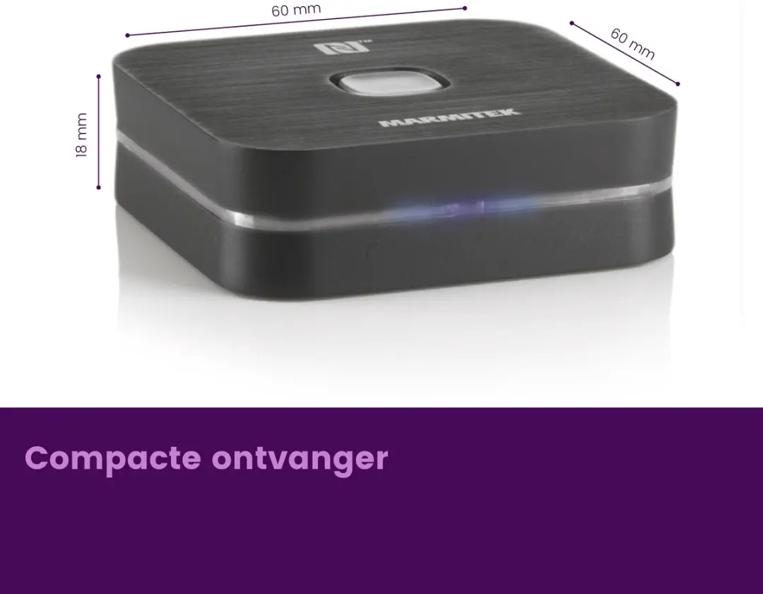Marmitek BoomBoom 80 Bluetooth Receiver 25008182 - Mini-jack
