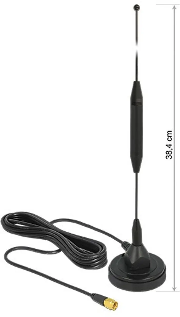 Delock 12423 Antenne 3,5 dBi Omnidirectioneel - Zwart