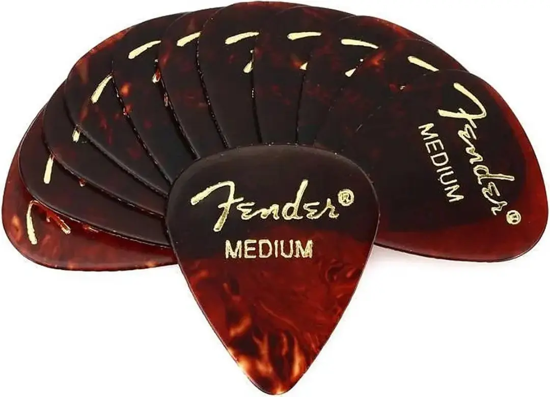 Fender 351 Medium Schelp Parelmoer Gitaarpicks - 12 Stuks