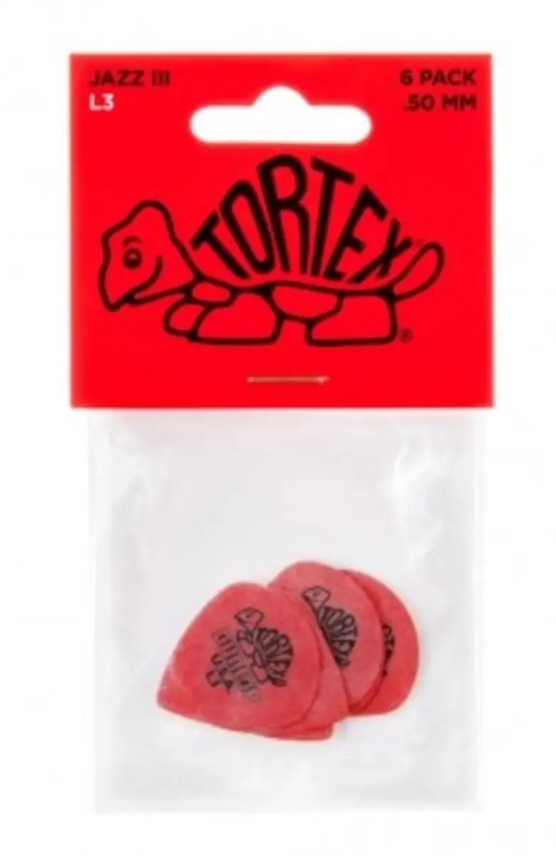 Dunlop Tortex Jazz III Plectrum L3