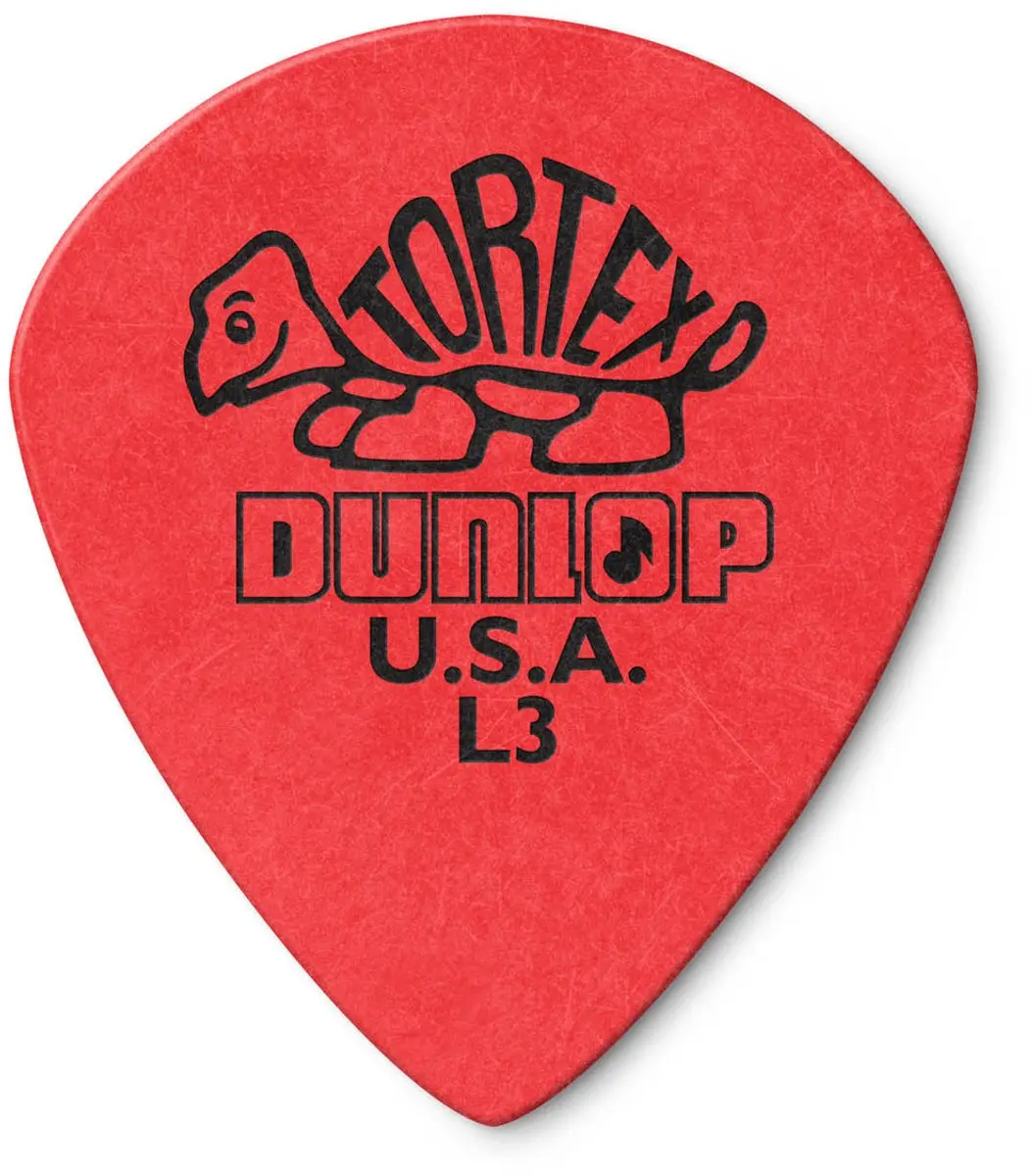 Dunlop Tortex Jazz III Plectrum L3 - 0.50mm - 6 Stuks - Rood