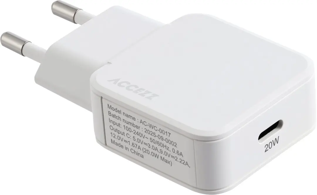 Accezz Ultra Slim GaN Oplader SH00091783