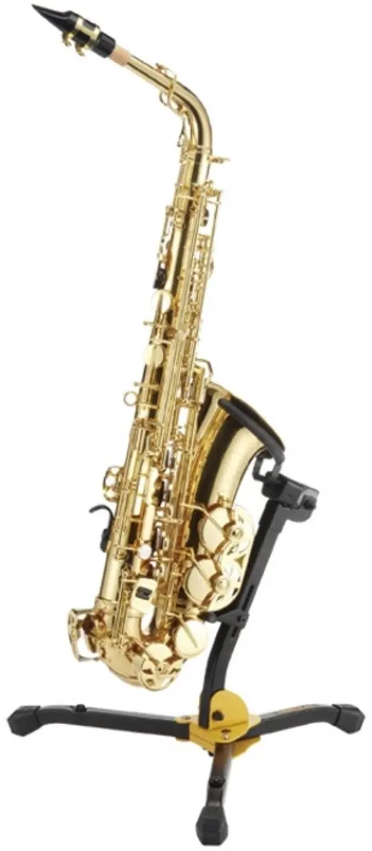 Hercules Saxofoonstandaard DS630B - Alt/Tenor - Zwart/Geel