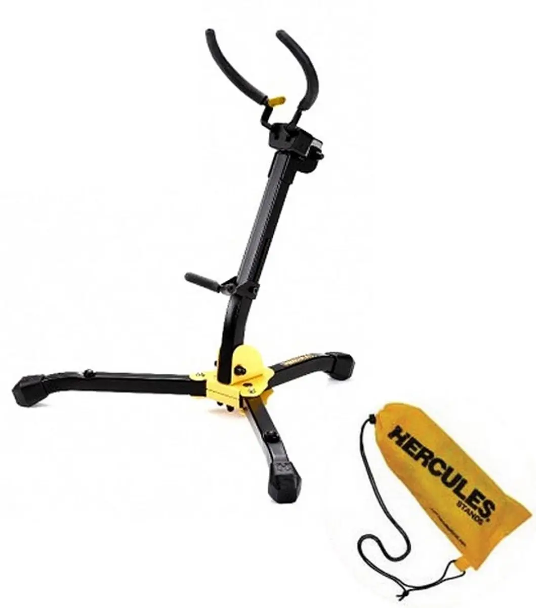 Hercules Saxofoonstandaard DS630B - Alt/Tenor - Zwart/Geel - afbeelding 6 van 6