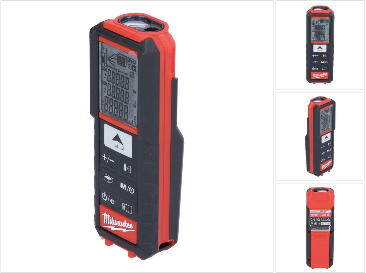 Milwaukee LDM 50 Laserafstandsmeter 50m - 1.5mm - afbeelding 2 van 6