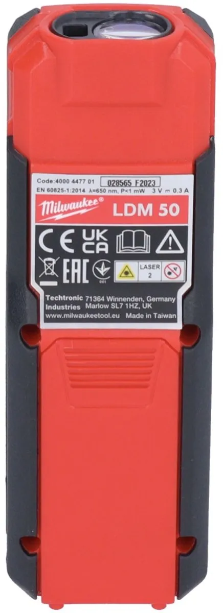 Milwaukee LDM 50 Laserafstandsmeter 50m - 1.5mm - afbeelding 6 van 6