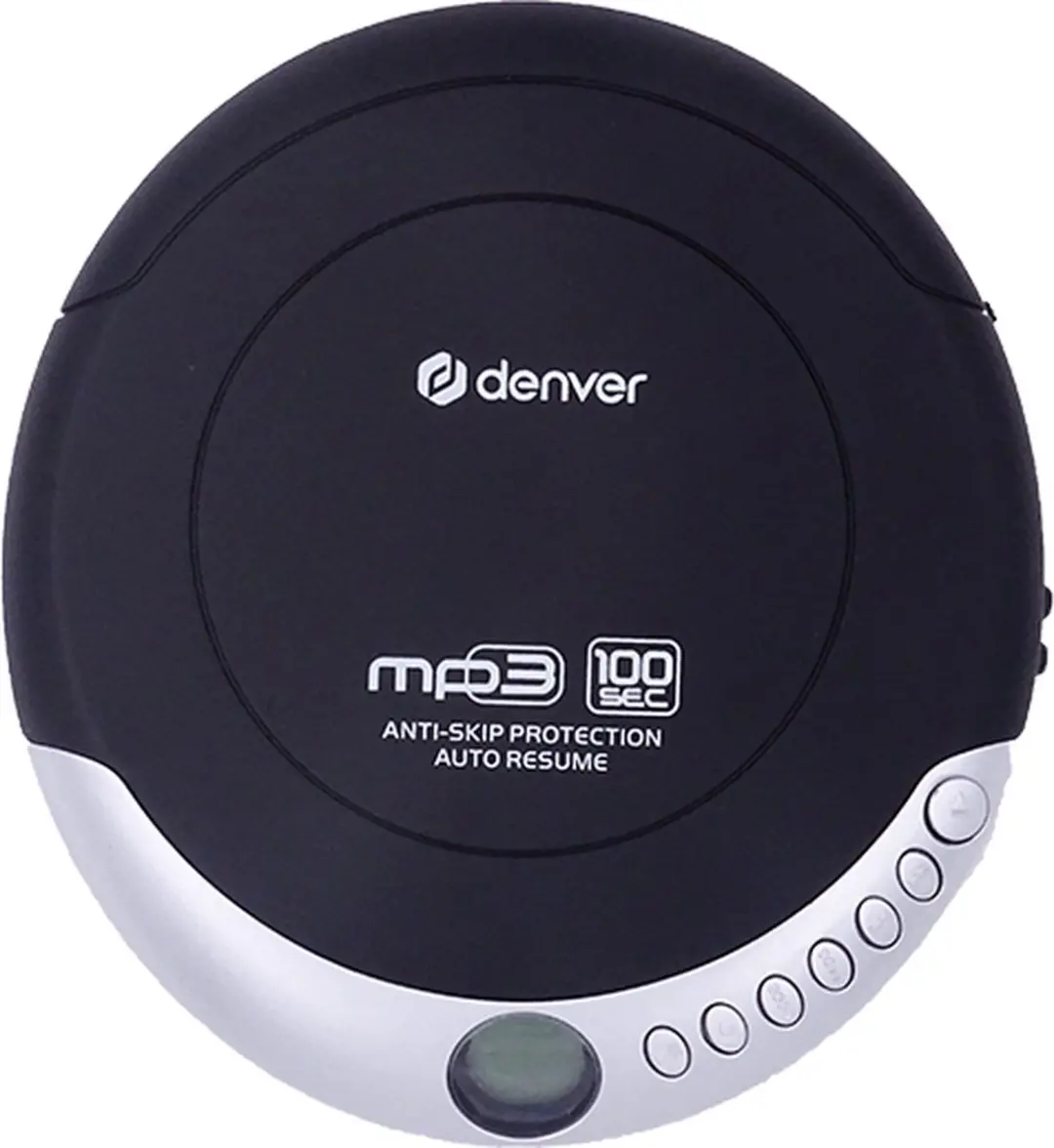 Denver DMP391 Discman - Anti-Shock - Zwart/Zilver