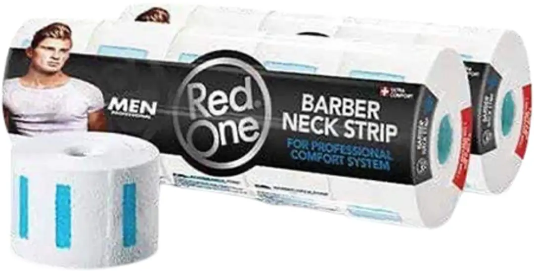 Red One Barber Neck Strip
