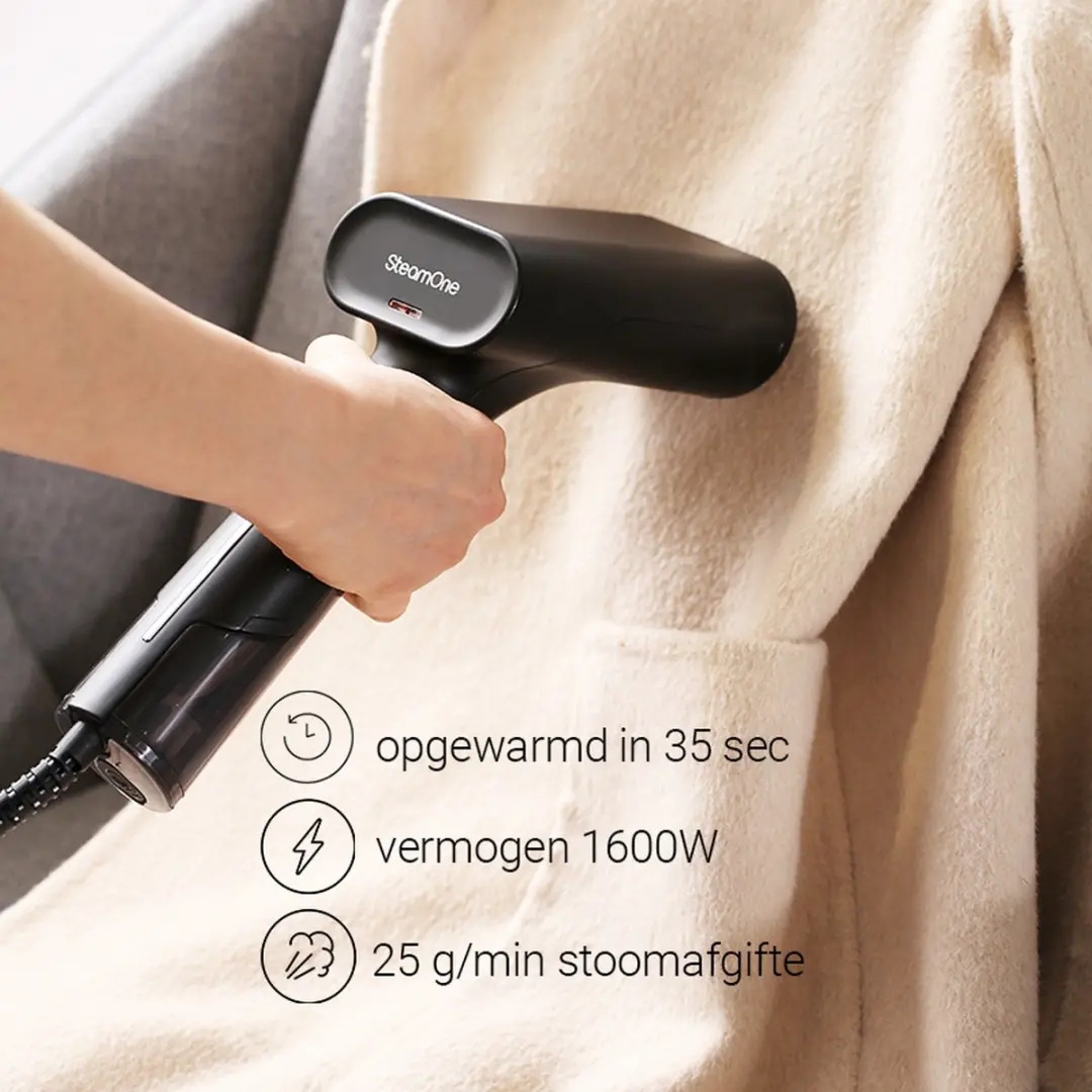 SteamOne DTC75 Handstomer - 1600W - Zwart