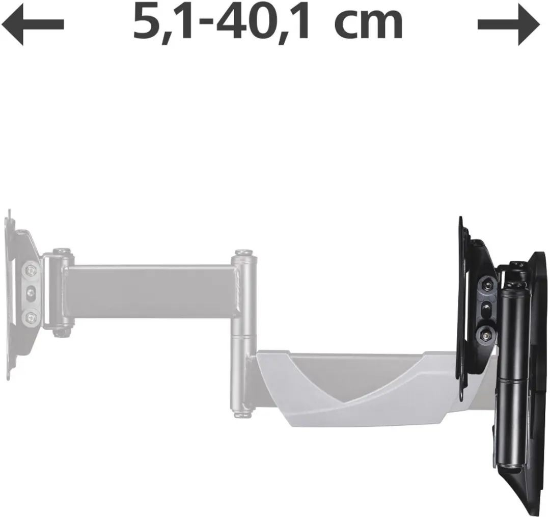 Hama TV Beugel Draai/Kantelbaar 00220825 - 10-26" - 25kg - VESA 100x100 - Zwart