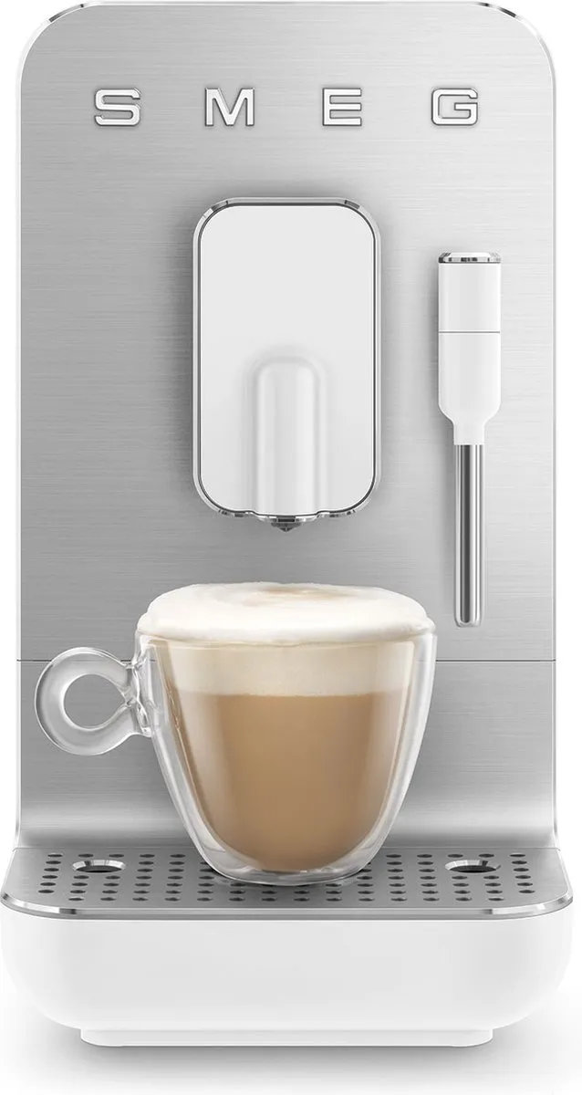 Smeg BCC12WHMEU Volautomatische Espressomachine - Mat Wit - afbeelding 6 van 6