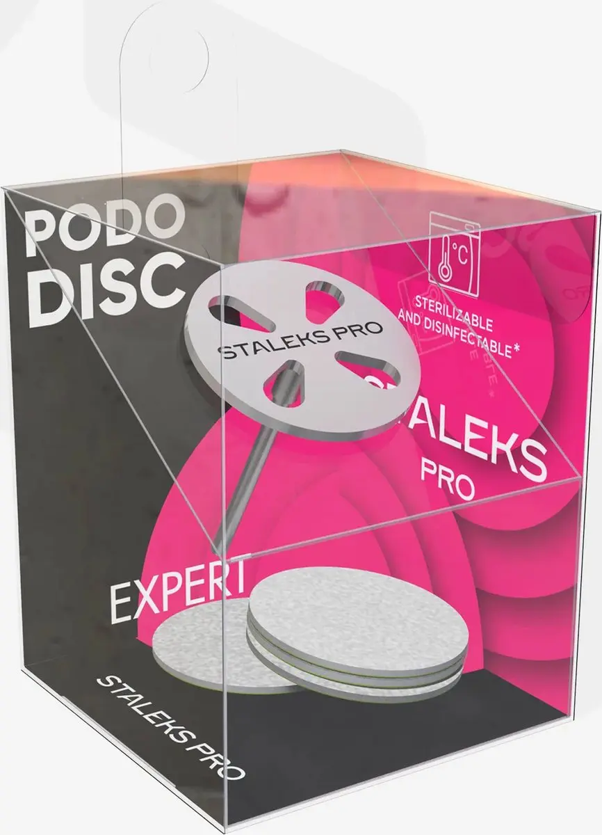 Staleks Pododisc PRO M Pedicure Schuurpads - 5x 180 Grit - Grijs