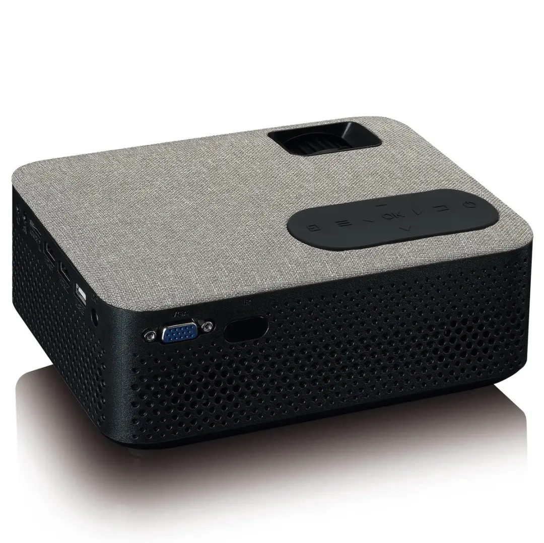 Lenco LPJ-700BKGY Mini Beamer - Full HD 1080P - Zwart